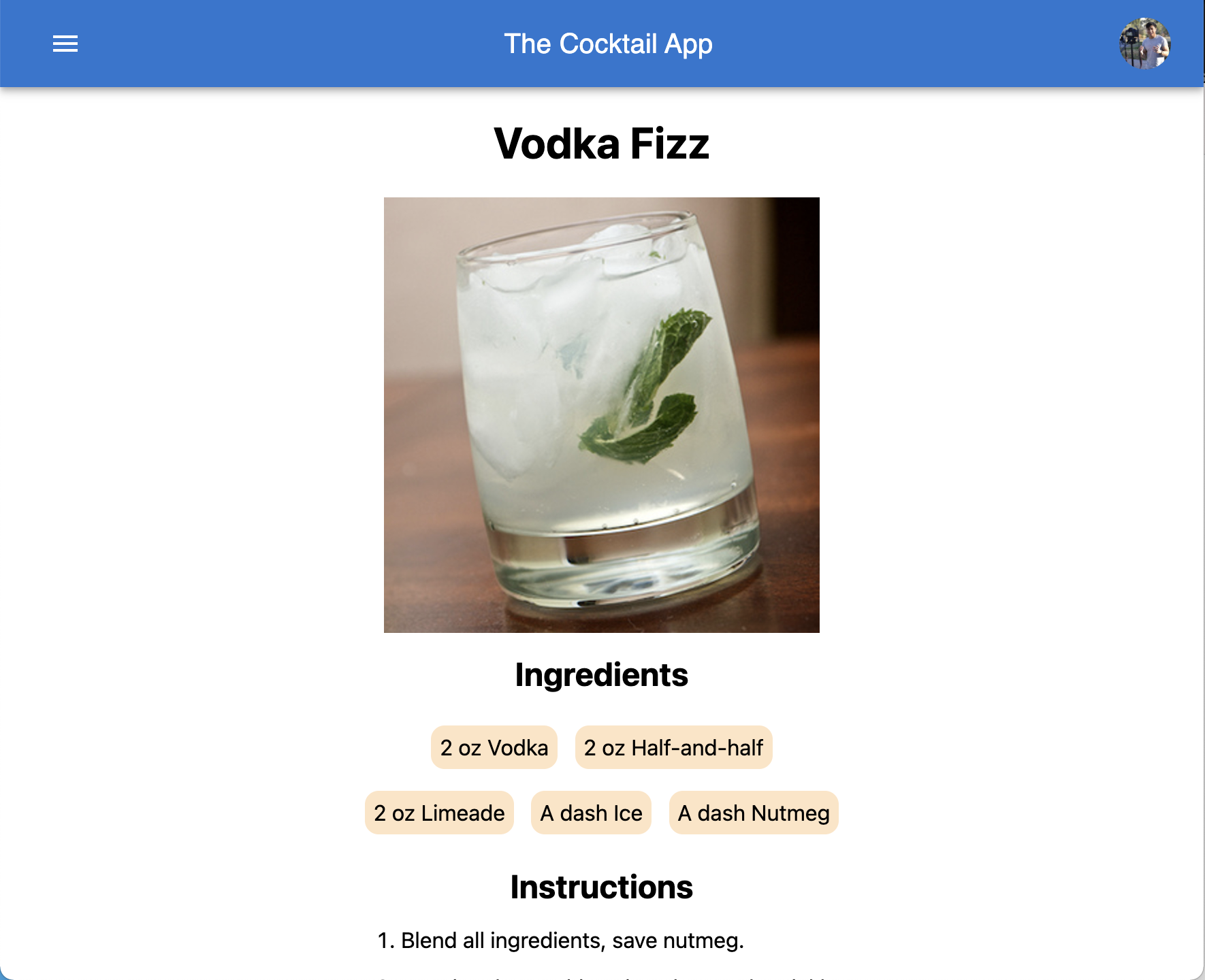 cocktail app